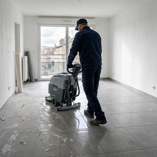 Nettoyage de fin de chantier et après travaux dans un appartement à Saint-Étienne
